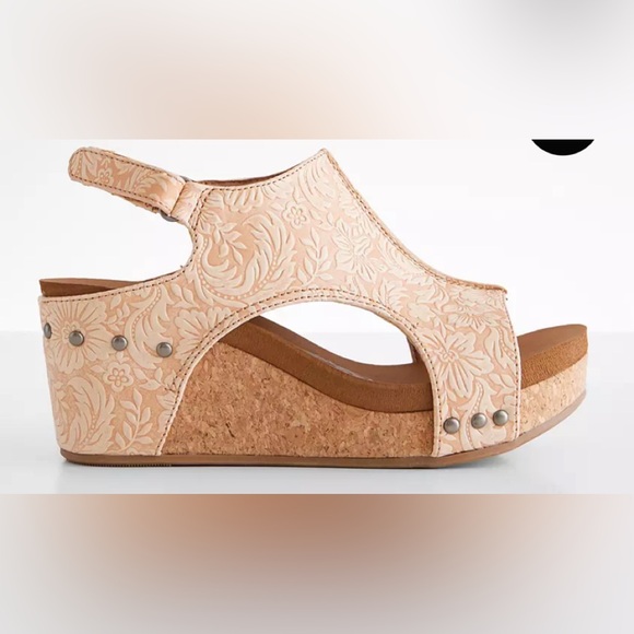 Isabella Tooled Very G Floral Embossed Wedge main image 0